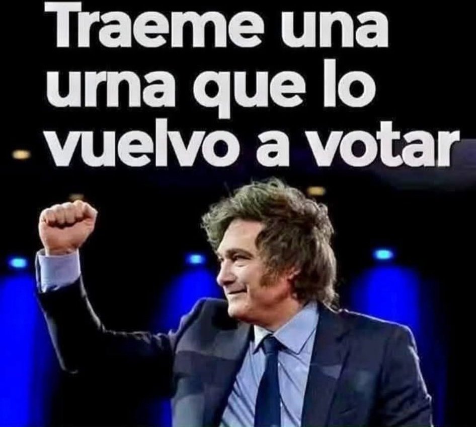<a href="/2027CFK/">MilitandoLaTercera</a> <a href="/gjagus/">agustin52</a> 1-La tercera ya la tuvieron y fue la peor de todas. O creés q gobernaba Alverso? 😂
2-No hay manera de q una delincuente condenada sea elegida para gobernar. 
3-CFK es una inútil q no sabe nada de nada. Ni siquiera robar ya q dejó los dedos pegados por DOQUIER.
4-MILEI ES EL 1