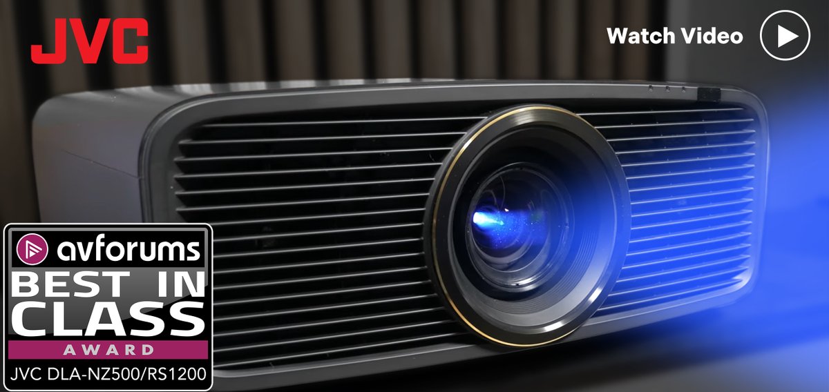 JVC_USA's tweet photo. .@JVC_USA Home Theater Projectors is featured in a video from @AVForums, awarding the DLA-NZ500/DLA-RS1200 Native 4K Projector Best in Class! Watch their video: https://t.co/7dce1MMhRM
#JVC #JVCProjectors #AVForums #HomeTheater #Native4K https://t.co/ZHCwx9yxiX