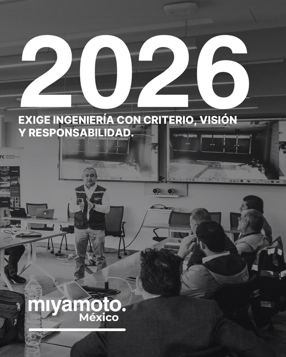 MiyamotoMexico's tweet photo. 2026 no se perfila como un año sencillo.
Se perfila como un año que exige mejores decisiones.

#MiyamotoMexico #IngenieríaEstructural #Ingeniería #Infraestructura #DiseñoEstructural #Resiliencia #Construcción #CiudadesDelFuturo #IngenieríaConPropósito https://t.co/NURViZXl7H