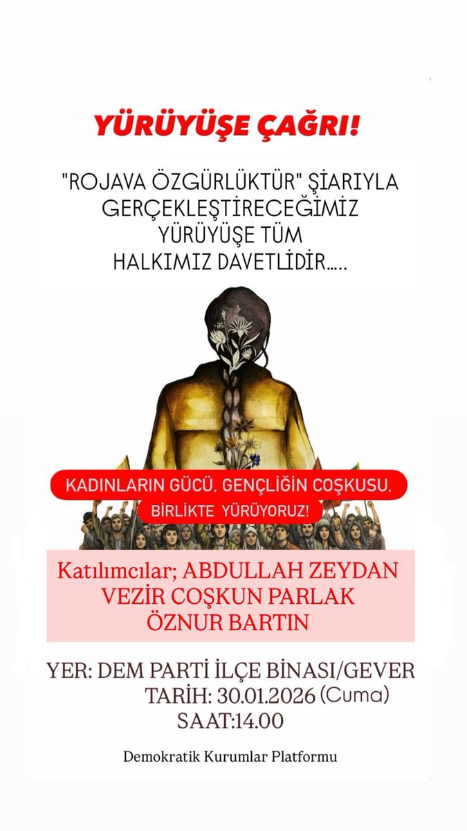 AbdullahZeydan's tweet photo. Sibê li Geverê, em ê bi gelê xwe re bi tundî piştgiriyê bidin Rojava. Em li benda gelê xwe yê hêja ne. 

#BijiBerxwedanaRojava 
#Gever

@vezirparlak @oznurbartin @AvOnurDusunmez @DrSaitDede @sdiyekrmizigul @SoresDiri @DEMgever #DBPgever https://t.co/3acUXCFAPh