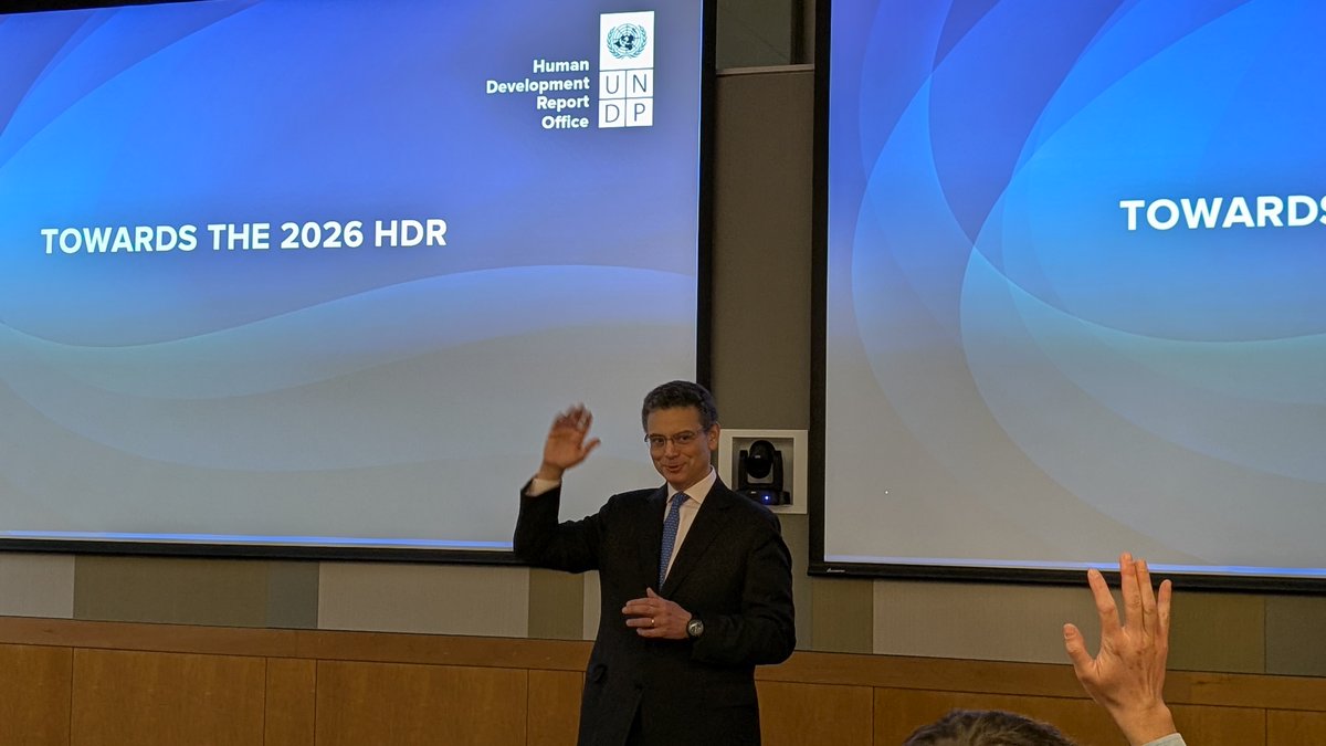 HDRUNDP's tweet photo. Last week, @HDRUNDP engaged with the faculty, students, and researchers of @UTAustin to consult on key themes and analytical directions of the forthcoming 2026 Human Development Report and to advance joint research on development outcomes, fertility dynamics, and their links to the #HumanDevelopment Index.

Key points discussed at the #HDR2026 consultation hosted by the @UTPopCenter include: 
• Population decline ≠ solution to climate change 🌍 
• Focus on drivers: consumption, production, tech & policy 
• Aspirational, actionable framing with the concept of Nature Relationship Index (NRI)

Visit our website to learn more and stay tuned for updates on the forthcoming Report! 
👉https://t.co/K6SGCNUR8C