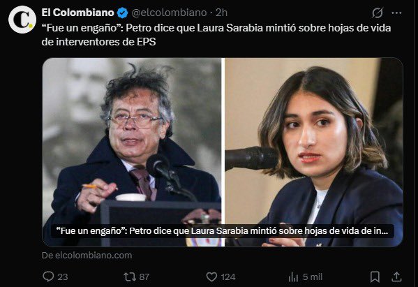 ¿Petro ya instauró la denuncia? Parece que le tiene miedo a Laura por eso la premio sin tener las calidades como embajadora de Colombia ante el Reino Unido.