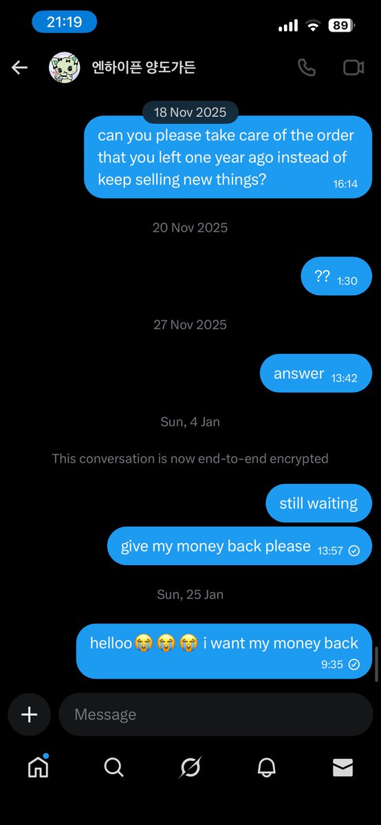 moonlxvi's tweet photo. . @Yangdogarden1 scammer ! be careful :/ 

i bought pcs from her on 17 nov 2024, in june she sent just oy set and then just disappeared. 
no answer, no explanation. https://t.co/181WHQZC89