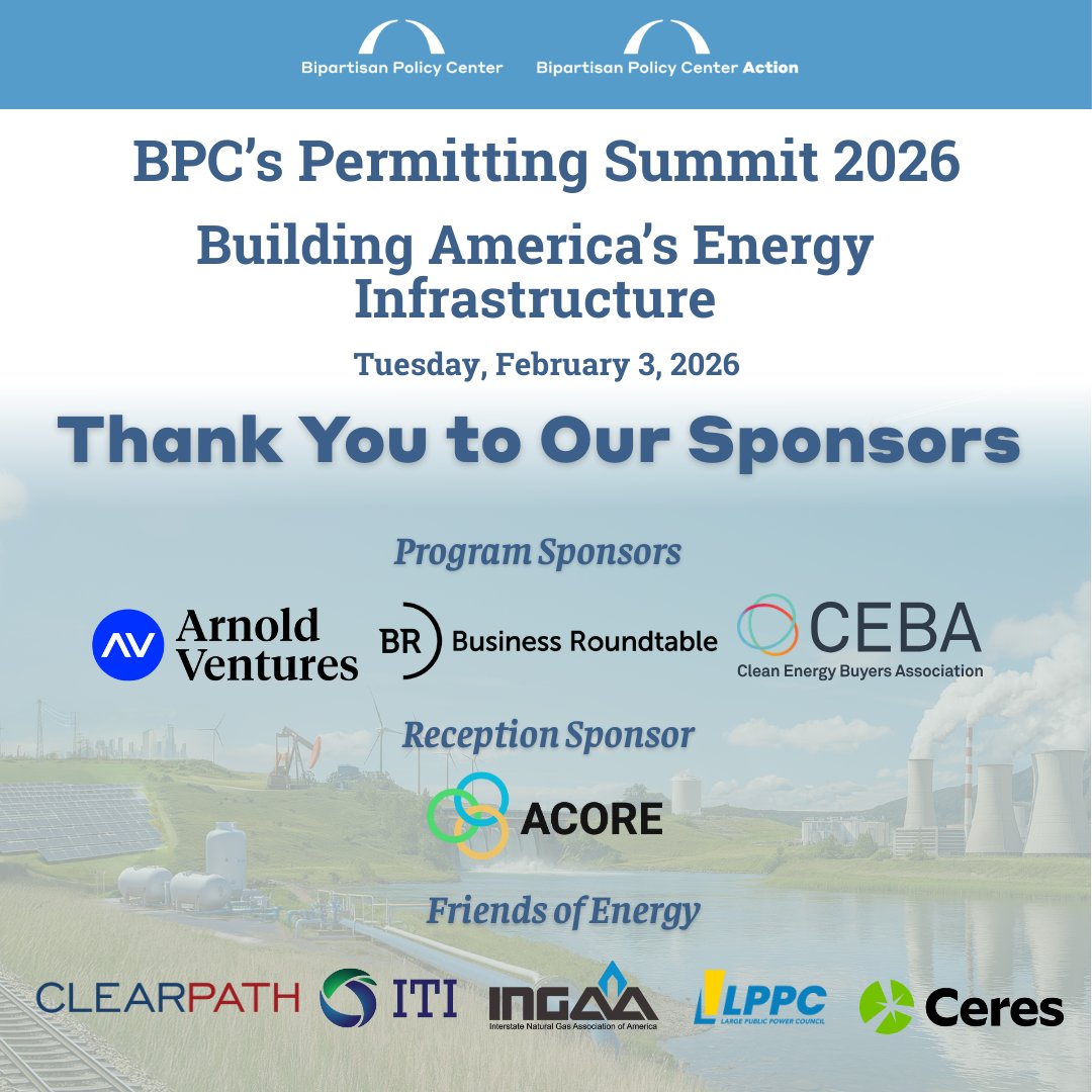 CEBAPower's tweet photo. Join us at the @BPC_Bipartisan's Permitting Summit 2026: Building America’s Energy Infrastructure on Feb. 3! We’re proud to sponsor this timely conversation bringing together leaders from government, industry, and policy to tackle permitting reform and what it means for energy infrastructure.

We’re excited to share that CEBA CEO @powellrich will moderate a featured discussion with Sen. John Hickenlooper and Sen. Dave McCormick on Permitting Reform from the Senate Energy Committee Perspective. Hope you can join us to hear the latest on these critical negotiations.

🗓️Tuesday, Feb. 3, 1:00 – 5:30 PM ET 
📍Capitol Visitors Center, Congressional Auditorium – Washington, D.C. 
🔗 For more info or to register: https://t.co/vdMMiIJ0VH