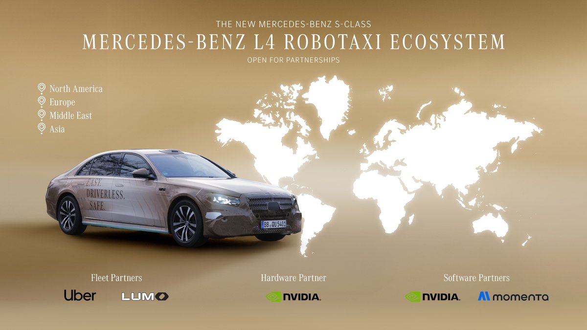 leixing77's tweet photo. L4 around the world
#NewSClass #Robotaxi https://t.co/GTYd3o1EsN
