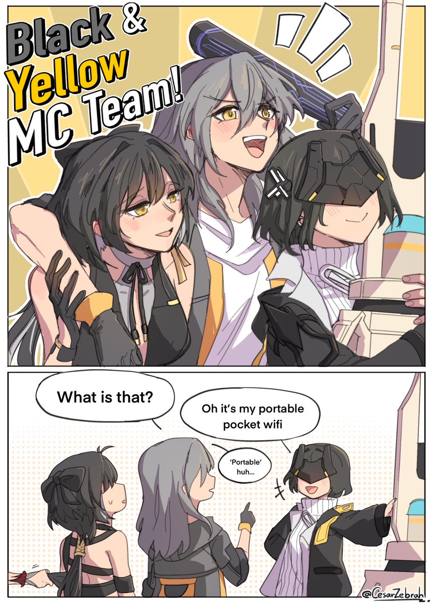 CesarZebrah's tweet image. Black &amp;amp; Yellow MC Team !!

#Rover #Stelle #Endmin 
#WutheringWaves #HonkaiStarRail #ArknightsEndfield