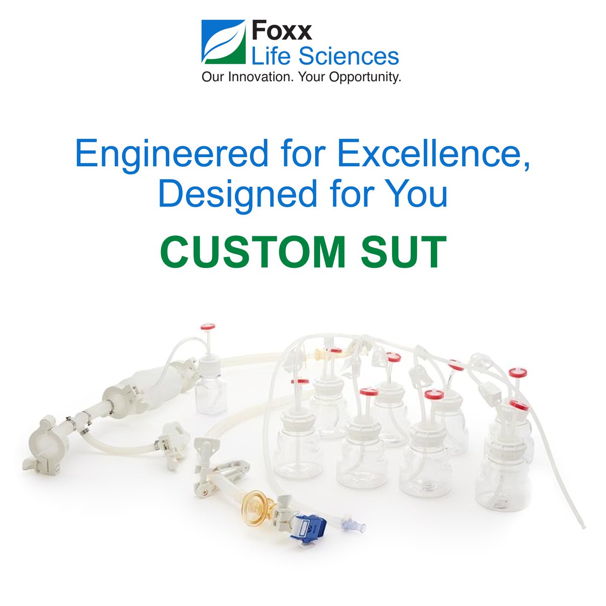 FoxxS11082's tweet photo. Every process is different. Your single use system should be too.
Our Custom SUT solutions are engineered to match your exact process requirements from design and prototyping to cleanroom manufacturing and delivery.
#SingleUseSystems #Bioprocessing #LifeSciences https://t.co/OnWMd0mlw2