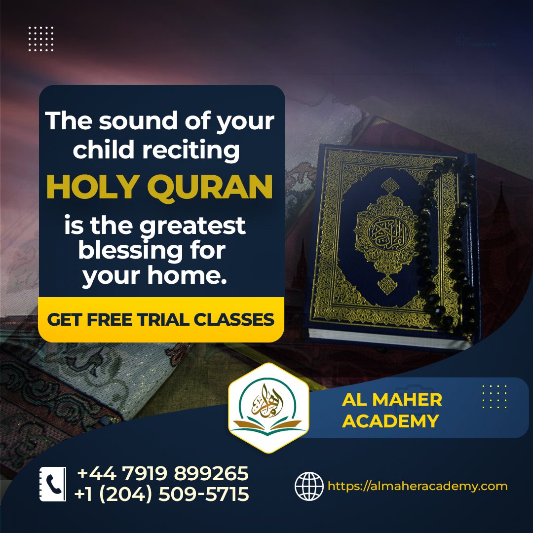 almaheracademy's tweet photo. Al Maher Academy, offers more than just lessons under the supervision of  Sheikh Abdullah Al Maher. 
🆓 ONE WEEK FREE Trial!
📲+1 (204) 509-5715
📲+44 7919 899265
🌐 Website: https://t.co/hlNad5yFRR
🔗 Linktree: https://t.co/X25G9aV3Ne
@al_maheracademy
#AlMaherAcademy https://t.co/LPhTKFTBIN