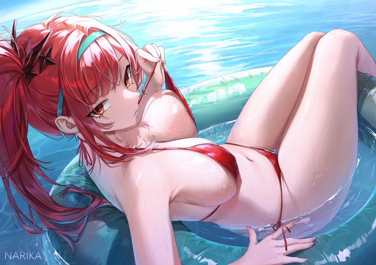 #くそ寒いので水着絵を貼る