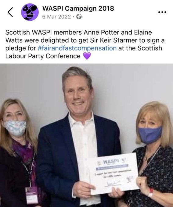 Today I buried my aunt, a hard working WASPI aged woman robbed of five years of pension she earned.

As we mourned <a href="/Keir_Starmer/">Keir Starmer</a>'s ministers yet again denied justice to the WASPI women.

At least the Tories were honest in their cruelty.

<a href="/UKLabour/">The Labour Party</a> dressed theirs up as compassion.