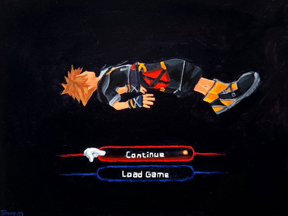 Shone_ggx's tweet image. Painted the Kingdom Hearts 2 death screen