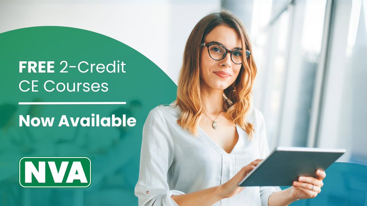 Looking to get your Continuing Education (CE) credits? NVA is offering you and your team the opportunity to earn CE credits for free. We will come to your office, breakfast or lunch included, at no cost! Contact us to coordinate your free CE course today! #CEclass #NVA #NVAVision