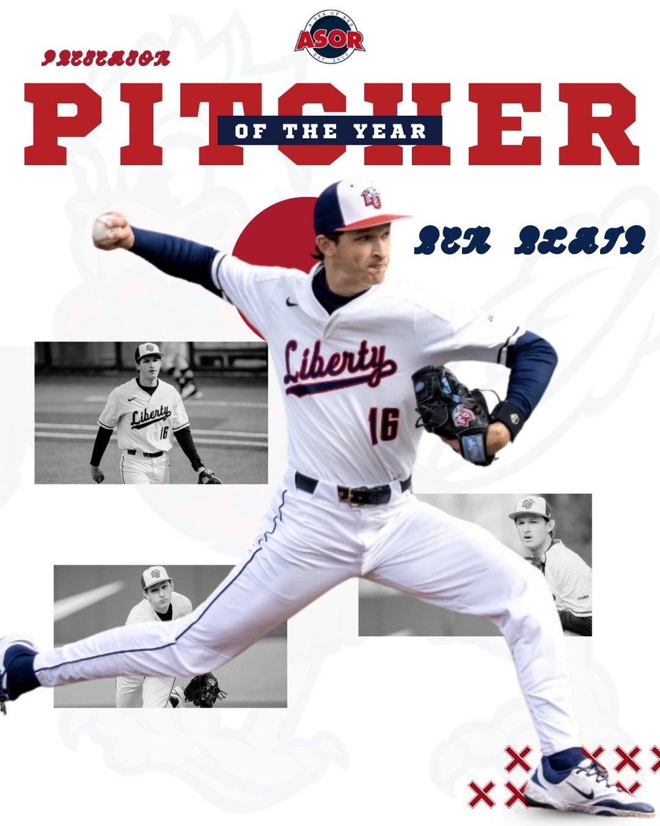 ASeaofRed's tweet image. Liberty’s Ben Blair has been named @ConferenceUSA Preseason Pitcher of the Year! 👀🔥