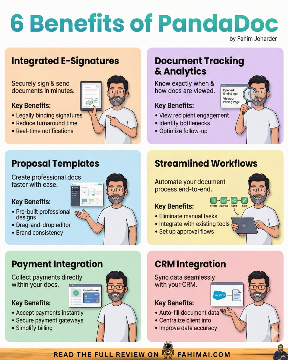 FahimAIreviews's tweet photo. I cancelled 5 expensive subscriptions after finding PandaDoc.

I just tested PandaDoc.

The "PDF Shuffle"—downloading, uploading, and chasing clients for signatures across three different apps. 

Real-time tracking that tells you exactly when a prospect opens your proposal. https://t.co/8w6rn5dObA