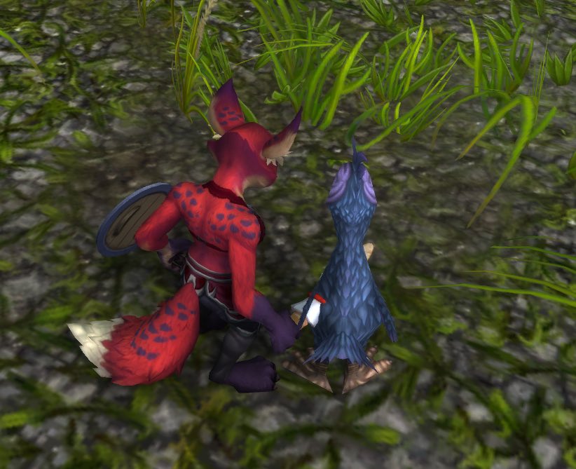 Cuando los pollos de las Tierras Altas Crepusculares son casi como mi niña de altos 🙈😂

#worldofwarcraft <a href="/Warcraft_ES/">Warcraft ES</a>