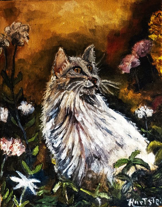 Art of the Day! "Proud Kitty". Buy at: ArtPal.com/michaelhartste…