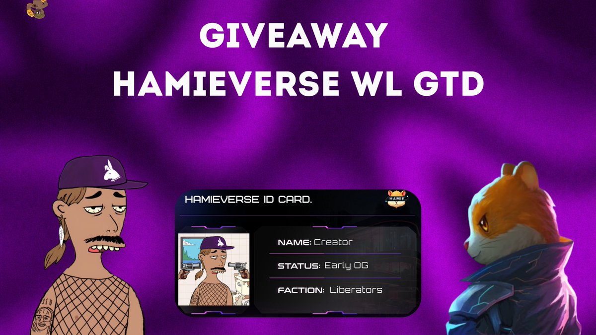 GIVEAWAY TIME!

Thanks <a href="/hamieverse/">The Hamieverse</a> ,they gave me 1 GTD Wl to give away. In short, this Genesis NFT gives you access to testing the game a month before its release on <a href="/AbstractChain/">Abstract</a> , and it also gives you in-game rewards, including limited-edition cards with Abstract skins

TO
