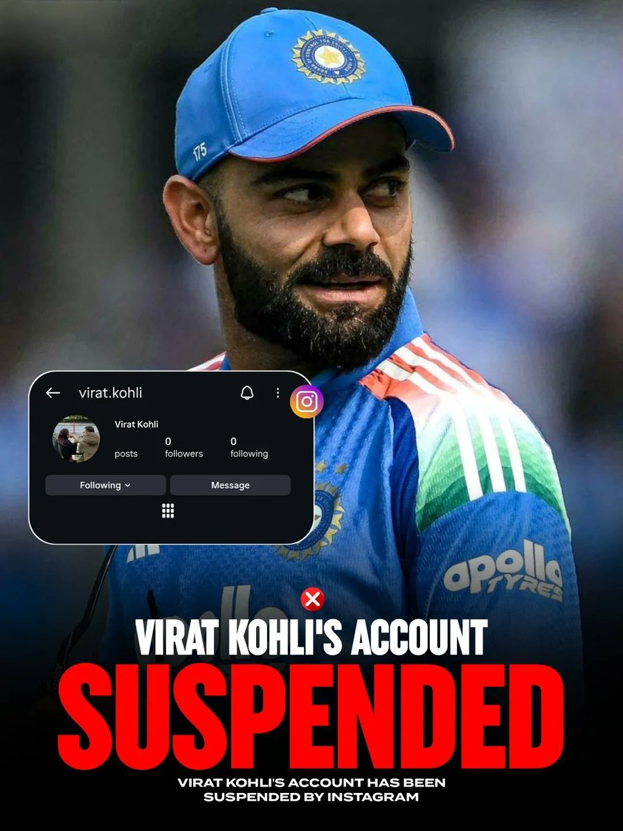 deactivate tak thik hai bas retire na ho jana yar abhi.. 
Virat Kohli