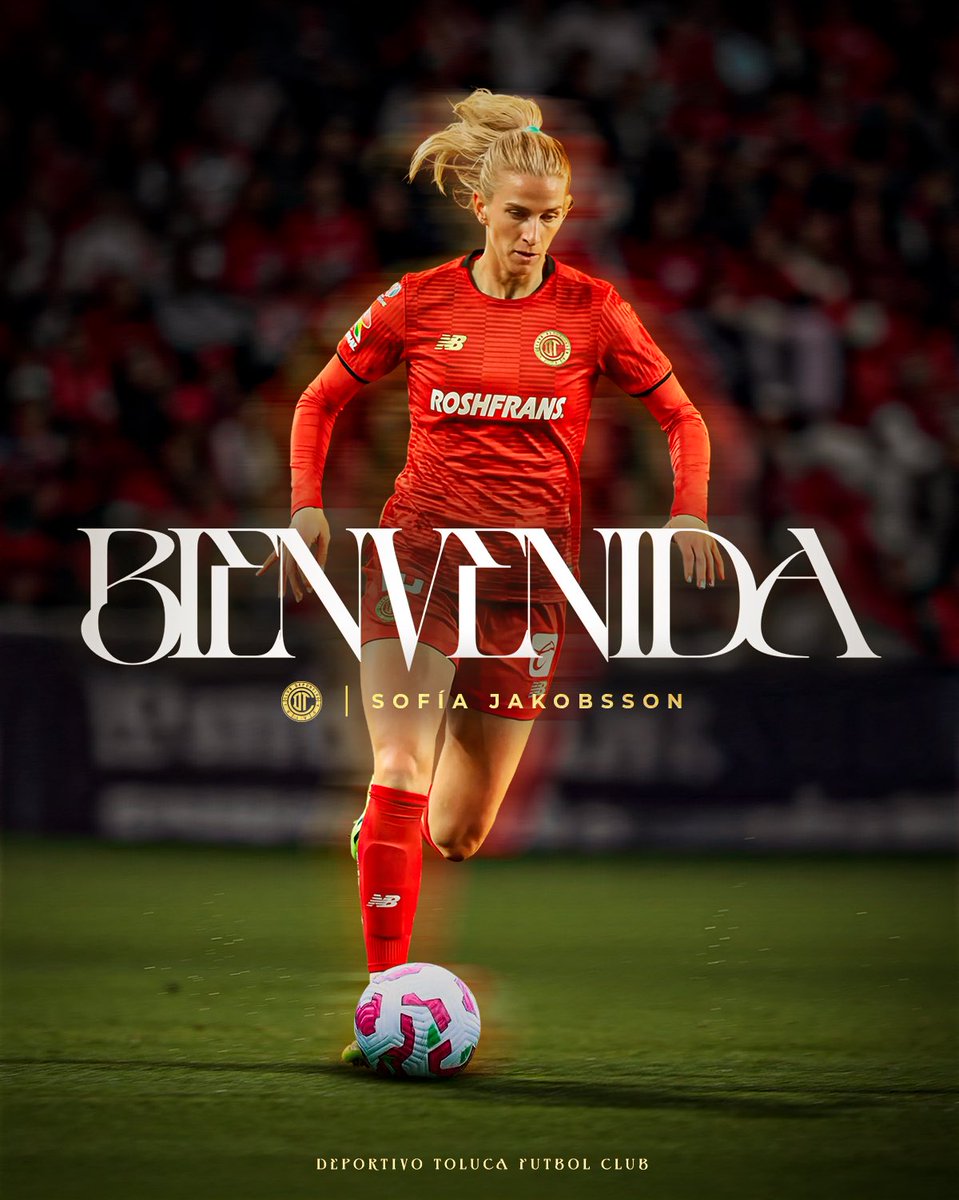 TolucaFemenil's tweet image. ¡@JakobssonSofia llega a las Diablas! 👹🇸🇪