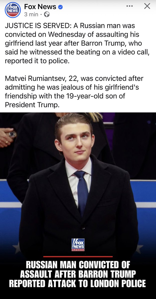 golub's tweet image. Barron Trump is already being honeypotted by the Russians