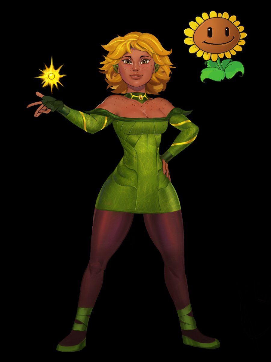 🌻 Sunflower Type — Uncanny Garden (Plants vs Zombies AU)

Not a single character, but a common phenotypical archetype among Sunflower-class Ophytas