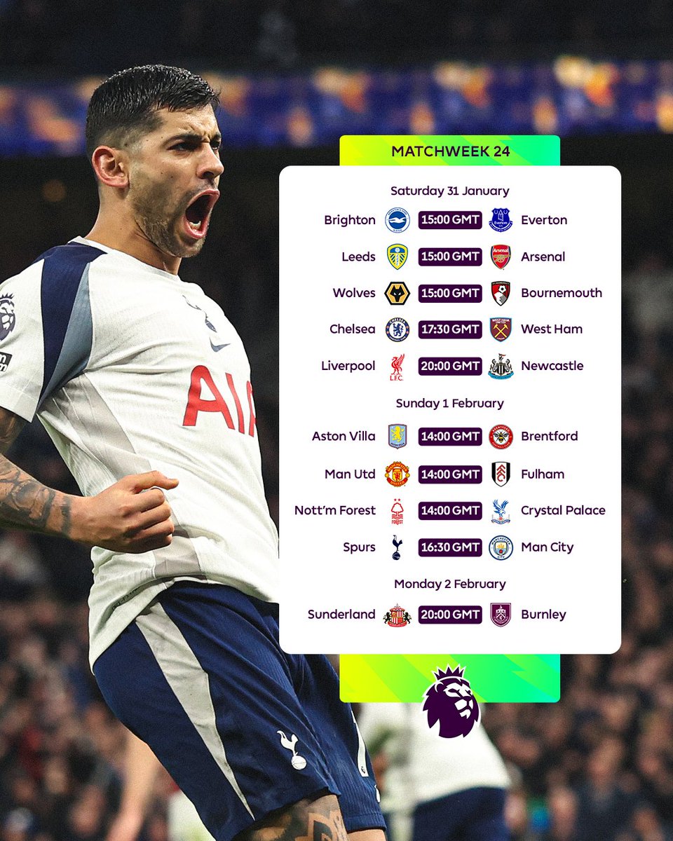 premierleague's tweet image. Matchweek 24 is almost here 🤩
