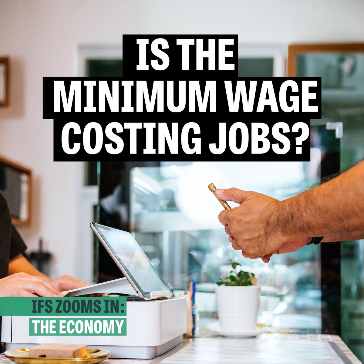 TheIFS's tweet photo. NEW PODCAST: Is the minimum wage costing jobs? 

@HelenMiller_IFS, @LatimerEduin and @alanmanning4 discuss what we know and what we don't know about the UK minimum wage in our new podcast.

🎧 Listen here: https://t.co/jo9xObEZk0 https://t.co/XEyvy20M2Q