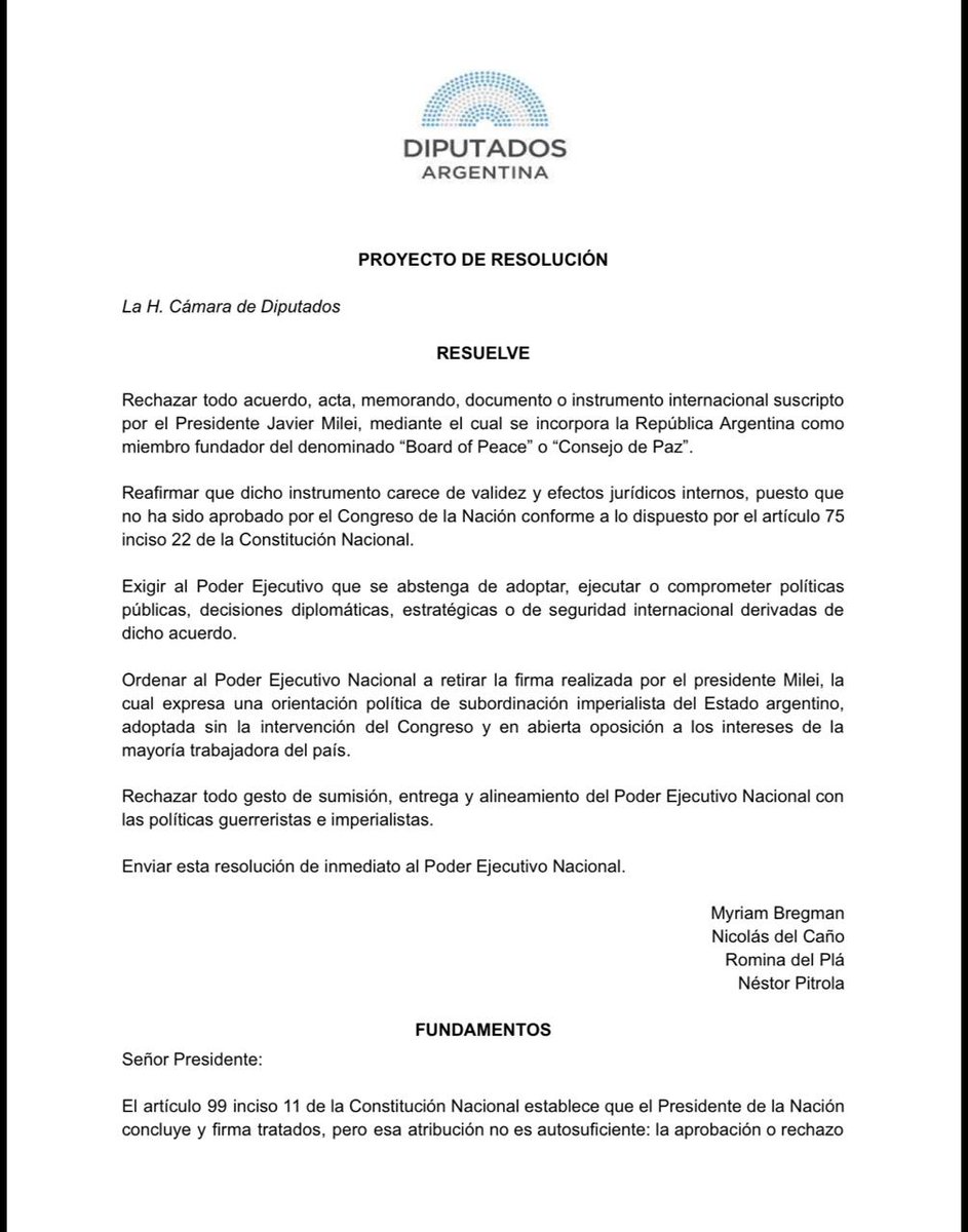 Myriam Bregman tweet media