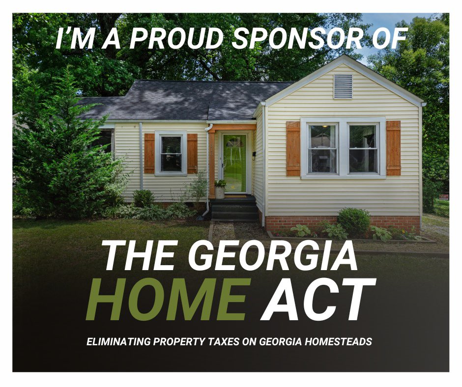Happy to sign onto the Georgia Home Act. The details are still being developed. Please read some of the ideas being considered. gahousegop.com/house-republic…...