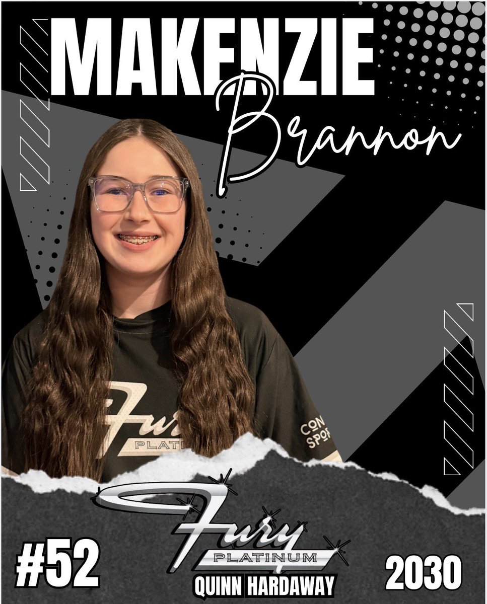 ‼️🚨MEET THE TEAM 🚨‼️.                      Makenzie Brannon is our 5’11” righty pitcher and 1st baseman from Gloucester, VA. She will attend Gloucester High and will graduate in 2030. Makenzie is super competitive and enjoys playing basketball and volleyball in her spare time.