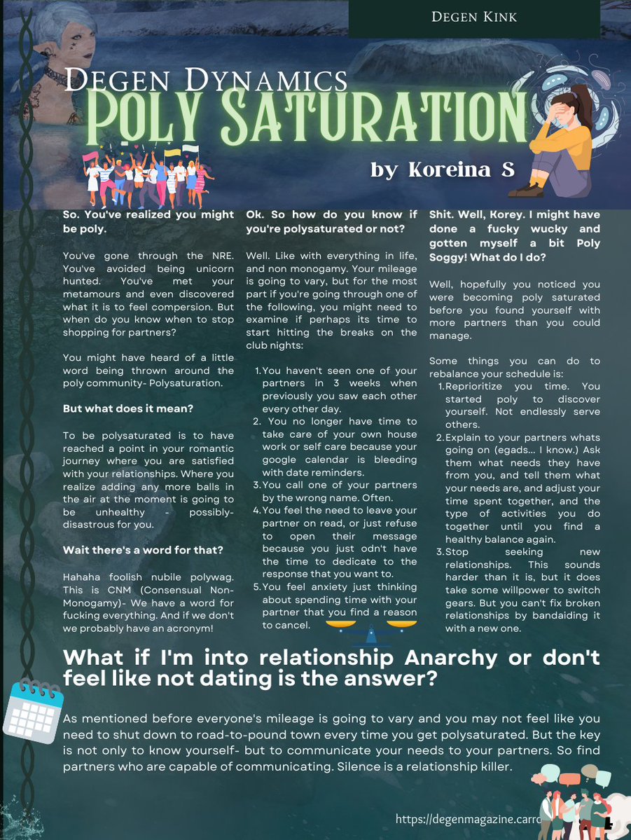 For Today's Throwback Thursday, I thought we'd take a look at an old article for those folks who are ENM! For more information like this, be sure to check out our archives on the site or discord!
discord.gg/degenxiv 
degenmagazine.com