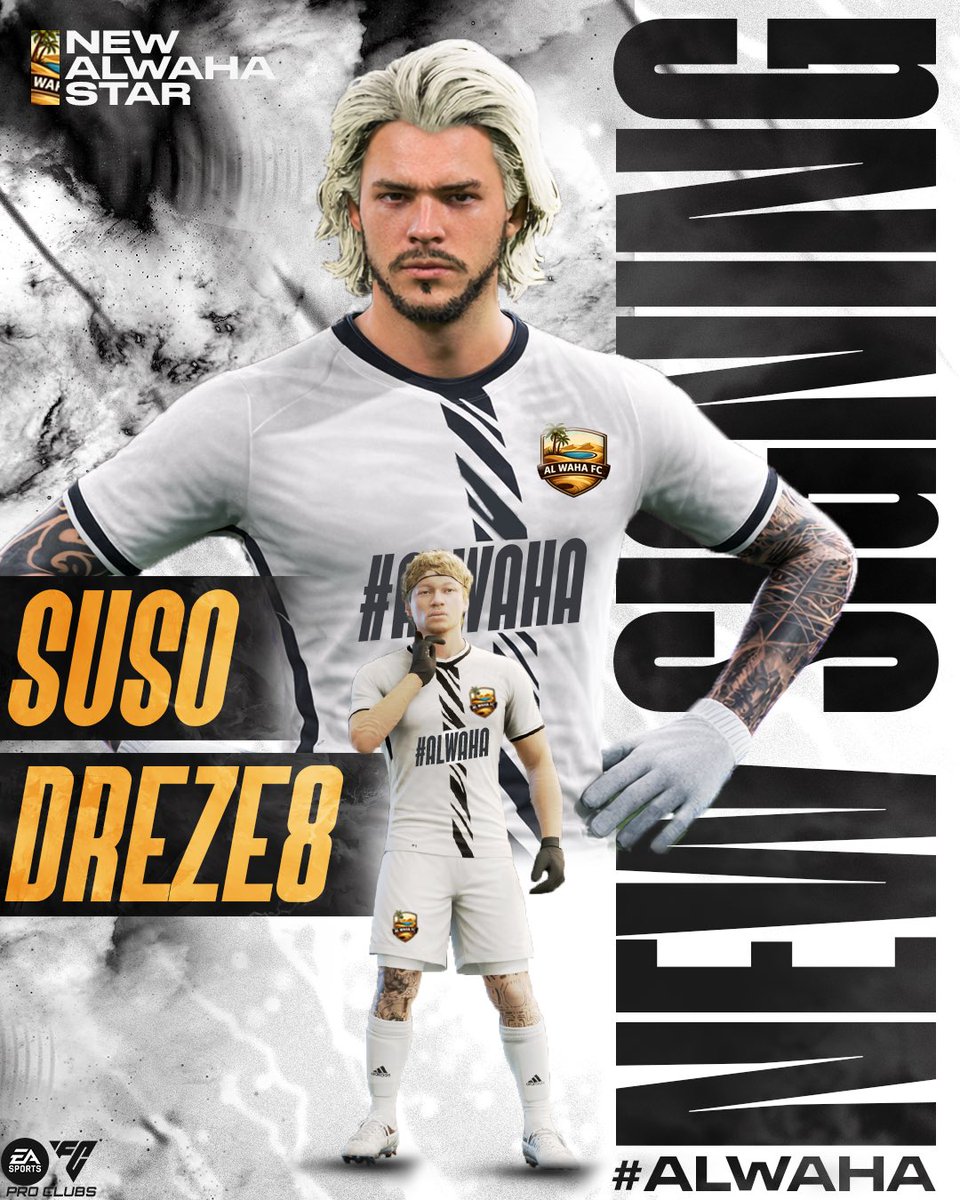 AlWahaEsports's tweet photo. Introducing our new top signings🚨🧨

Midfield boss. Defensive wall. 

Intelligent. Dominant. Unbreakable.🧱

@Dreze77 @Suso788 https://t.co/kNN5gSEpSS