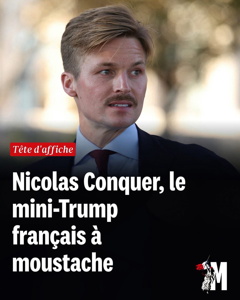 Désormais, appelez-moi le mini-Trump français à moustache !!

C’est assumé. C’est signé. C’est moustachu.

Merci <a href="/MarianneleMag/">Marianne</a>  😂😂