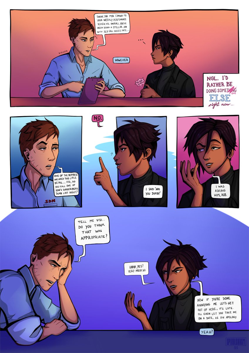 Spiralchasm's tweet photo. I resonated with this post a lot so I made a comic inspired by it https://t.co/fqkZbRUlqC

#invisimech #dispatch #invisigal #robertrobertson https://t.co/FnelIYTSwX