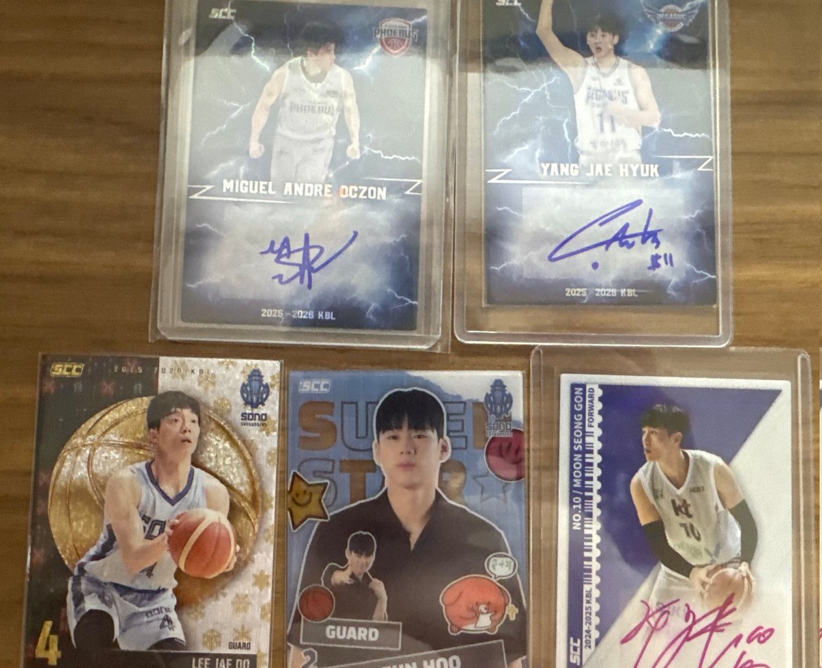 KBL 오피셜 카드 교환
저
오토 옥존 양재혁
홀페 이재도
슈퍼스타 조은후
지난 시즌 오토 문성곤
👼 KCC동급 카드
오픈톡 주세요

이지스팬
open.kakao.com/o/sZX1E38h