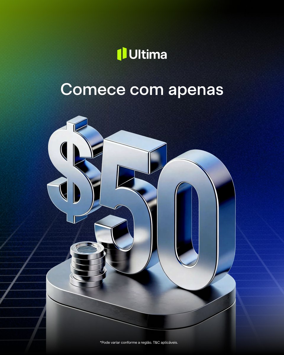 Apenas US$ 50 para desbloquear o potencial do mercado global.

Comece pequeno, pense grande. Junte-se agora 🔗 cutt.ly/FthjKy4R

*T&amp;C aplicáveis.

#UM #UltimaMarkets #SmartTrading #Finance