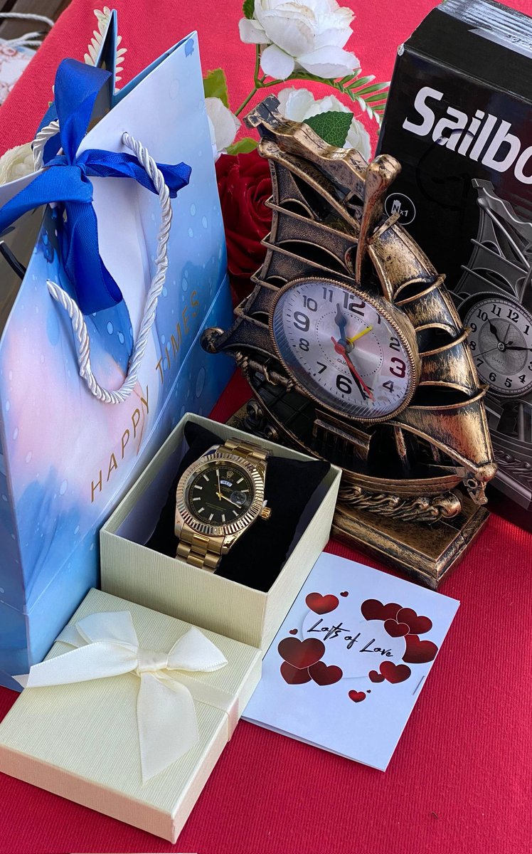 popcollectionke's tweet photo. ITEM:4 IN 1 GENTS GIFT SET
To order;Call/WhatsApp 0798953779.
KSH 4999/=
Location: Royal palm mall wing A first floor shop AM9.
⏰Super stylish Office/Bedside/Home alarm clock uniquely crafted    (Serves elegance and time keeping)⏰Gents Watch
⏰Card
⏰Box
⏰Bag with Ribbon 🎀 https://t.co/h9DuqtmfeO