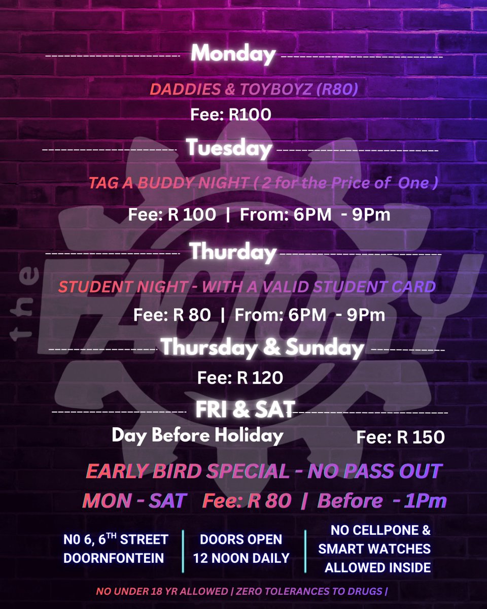 The Factory Bar tweet media