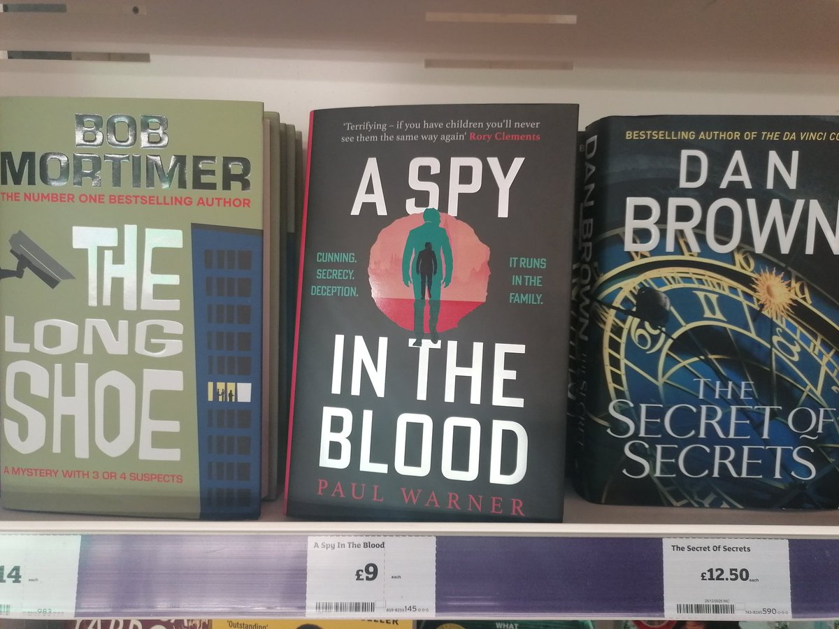 PaulWarnerBooks's tweet photo. In my local Sainsburys and... I think this has been the most affecting find of all. Beyond thrilled to be in a Bob Mortimer/Dan Brown sandwich. @watsonlittle @ZaffreBooks #reading #books #shelfie #PublicationDay https://t.co/o7SvYrGtu8