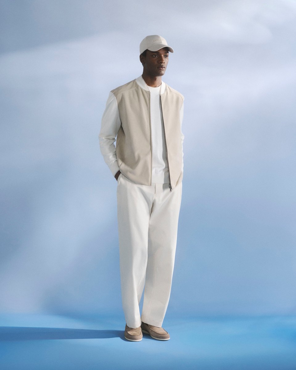 paulandshark's tweet image. Paul &amp;amp; Shark’s signature Hybrids.
The cotton-silk Hybrid Bomber with aqua leather suede delivers effortless comfort and elevated performance.

Discover the Pre-SS26 Collection: paulandshark.com

#paulandshark #springsummer2026