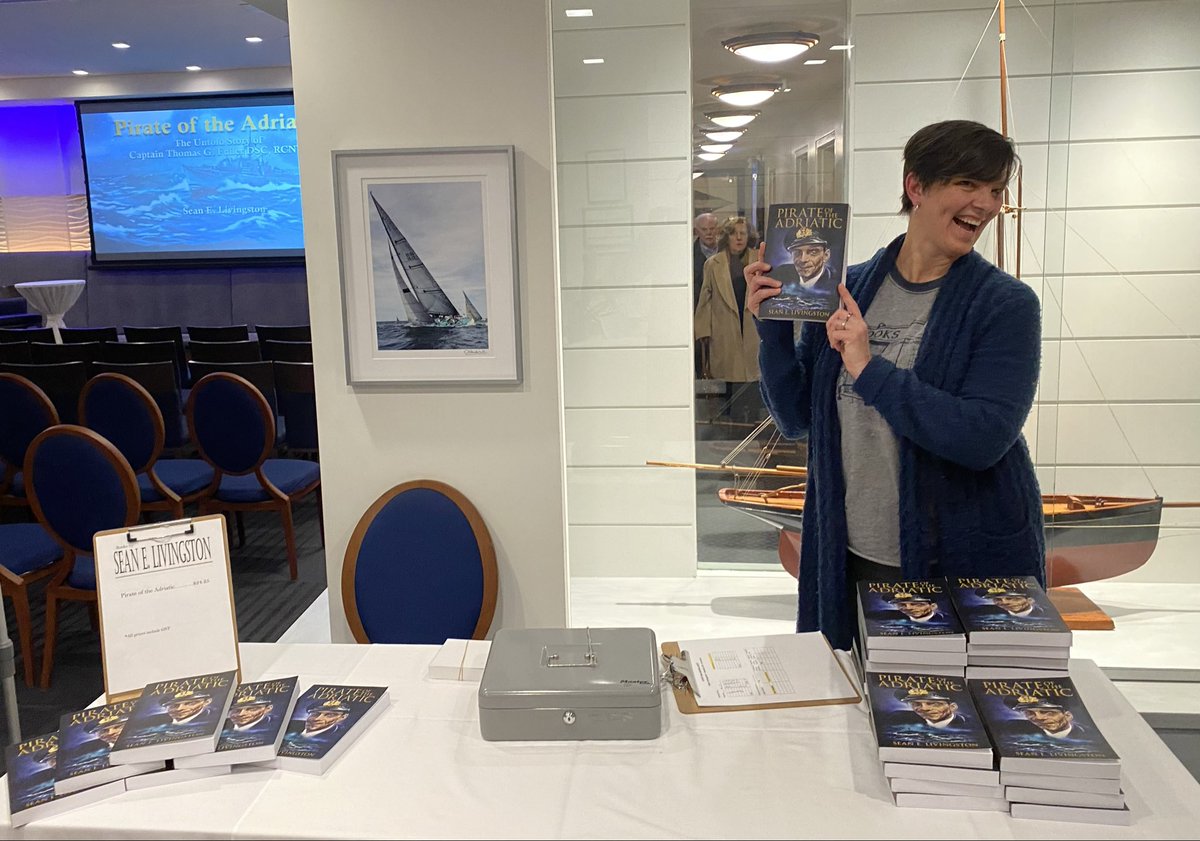 A wonder time speaking to <a href="/rcyctoronto/">RCYC</a> about #pirateoftheadriatic. Thanks to <a href="/BlueHeronBooks/">Blue Heron Books</a> for selling copies. Get yours today from your favourite bookseller! <a href="/2xdaggerbooks/">Double Dagger Books</a> <a href="/RoyalCanNavy/">Royal Canadian Navy</a> #History #RCNavy #WWII #Canada