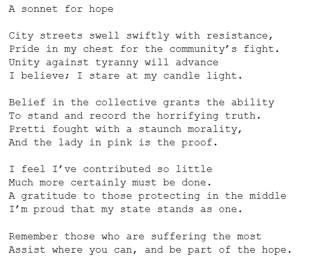JLime8's tweet photo. Jack Reeling has more words if you're interested, but he still hasn't figured out that sonnet syllable thing. Keep supporting your local businesses, everyone; I keep hearing great stories of how Minnesotans are banding together to resist. #IceOut https://t.co/vjeEWSrPRo