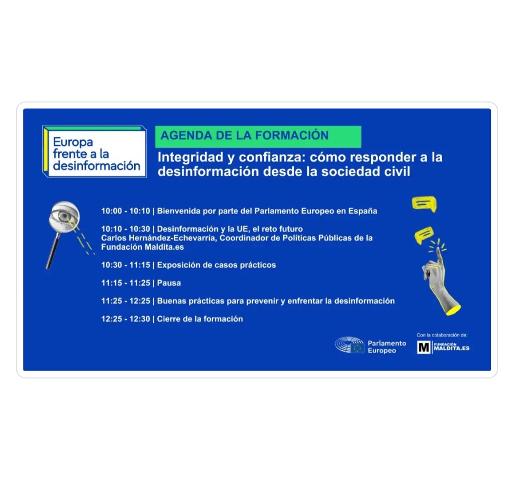 Participamos en la formación de la plataforma todosjuntos.eu: Taller para organizaciones e instituciones "Integridad y confianza: cómo responder a la desinformación" con Fundación Maldita.es, Cáritas, Amnistía Internacional y el Parlamento Europeo
 #EPAS 🇪🇺