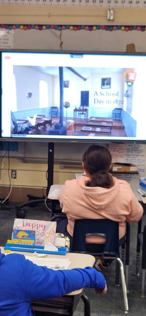kkonecny13's tweet photo. #KansasDay2026 #KonecnysScholars learned about A Day in School in 1872. Mrs. Konecny is even in the spirit of Kansas Day by wearing her special dress! ๐ป #EdVenture #ShineBright #wpsproud @IrvingElementa1 @259Tech https://t.co/Yi8rFKyKxI