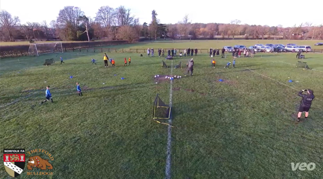 𝟑𝐯𝟑 𝐟𝐢𝐱𝐭𝐮𝐫𝐞 - 𝐖𝐡𝐚𝐭 𝐰𝐨𝐮𝐥𝐝 𝐚 𝐓𝐞𝐚𝐦 𝐀 𝐯𝐬 𝐓𝐞𝐚𝐦 𝐁 𝐟𝐢𝐱𝐭𝐮𝐫𝐞 𝐥𝐨𝐨𝐤 𝐥𝐢𝐤𝐞?

On Sunday 25 January, Norfolk FA partnered with Thetford Bulldogs U6s to showcase what a Team A vs Team B fixture would look like for a U7 fixture within the new Future