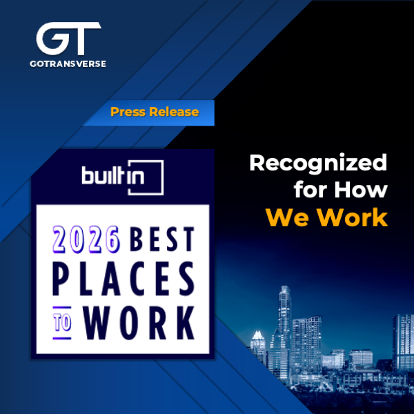 Gotransverse's tweet image. Being named a 2026 Best Place to Work by Built In reflects the culture we’ve been intentional about building, one rooted in trust, accountability, and respect.

Read the full story ↓
tinyurl.com/5axtfj4t

#BestPlacesToWork #BuiltIn #AustinTech #CompanyCulture