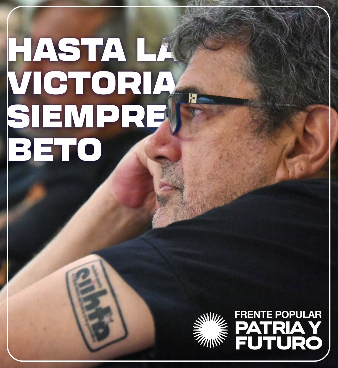 PatriayFuturoAR's tweet photo. Hasta siempre Beto! Te llevaremos como bandera a la victoria. 

Con tu ejemplo vamos a seguir luchando por un mundo sin explotadores ni explotadxs. https://t.co/yyOXmTt9Mm