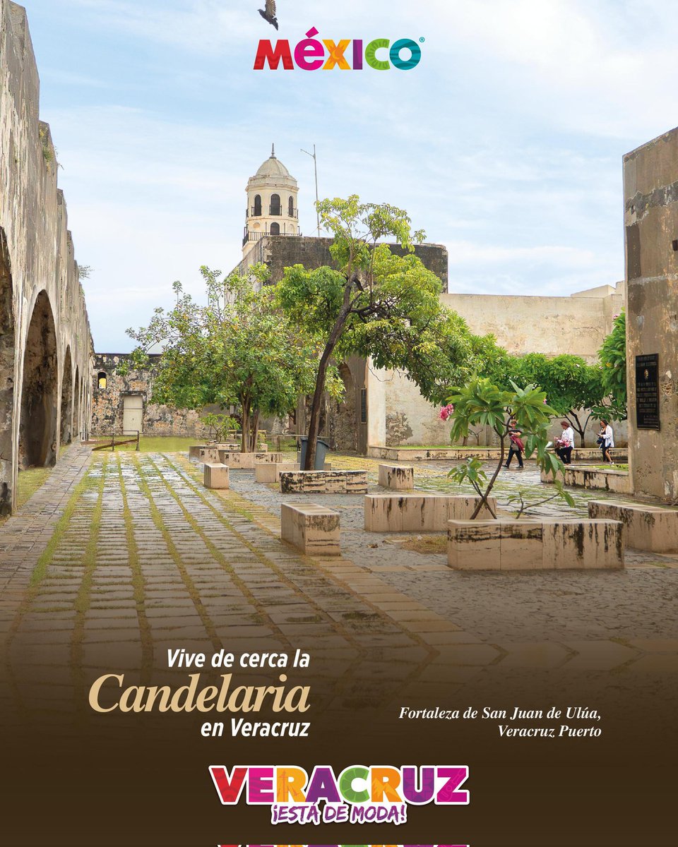 VeracruzTurismo's tweet image. 🦋La Candelaria se vive… 🦋 y Veracruz se recorre

Historia, arquitectura y tradición se encuentran en la Fortaleza de San Juan de Ulúa, un imperdible para complementar tu visita y seguir celebrando lo que nos hace únicos. 🌊

Así se disfruta Veracruz, con orgullo y corazón. 🏰
