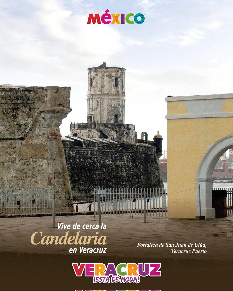 VeracruzTurismo's tweet image. 🦋La Candelaria se vive… 🦋 y Veracruz se recorre

Historia, arquitectura y tradición se encuentran en la Fortaleza de San Juan de Ulúa, un imperdible para complementar tu visita y seguir celebrando lo que nos hace únicos. 🌊

Así se disfruta Veracruz, con orgullo y corazón. 🏰