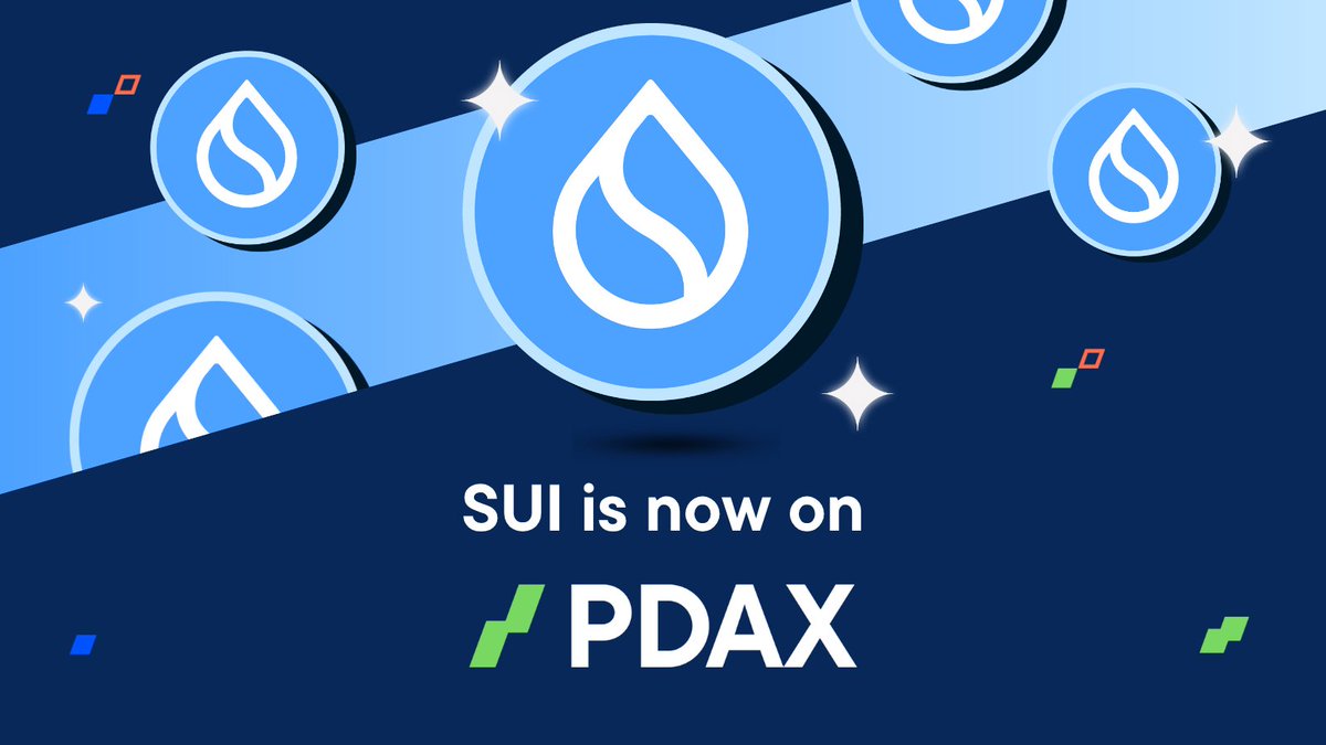 .<a href="/SuiNetwork/">Sui</a>’s $SUI token is now on PDAX!
Built for Web3 developers and users alike – fast, secure, and NFT-friendly.

Trade #SUI on PDAX now! 📲 #YourNextMoneyMove #CryptoPH